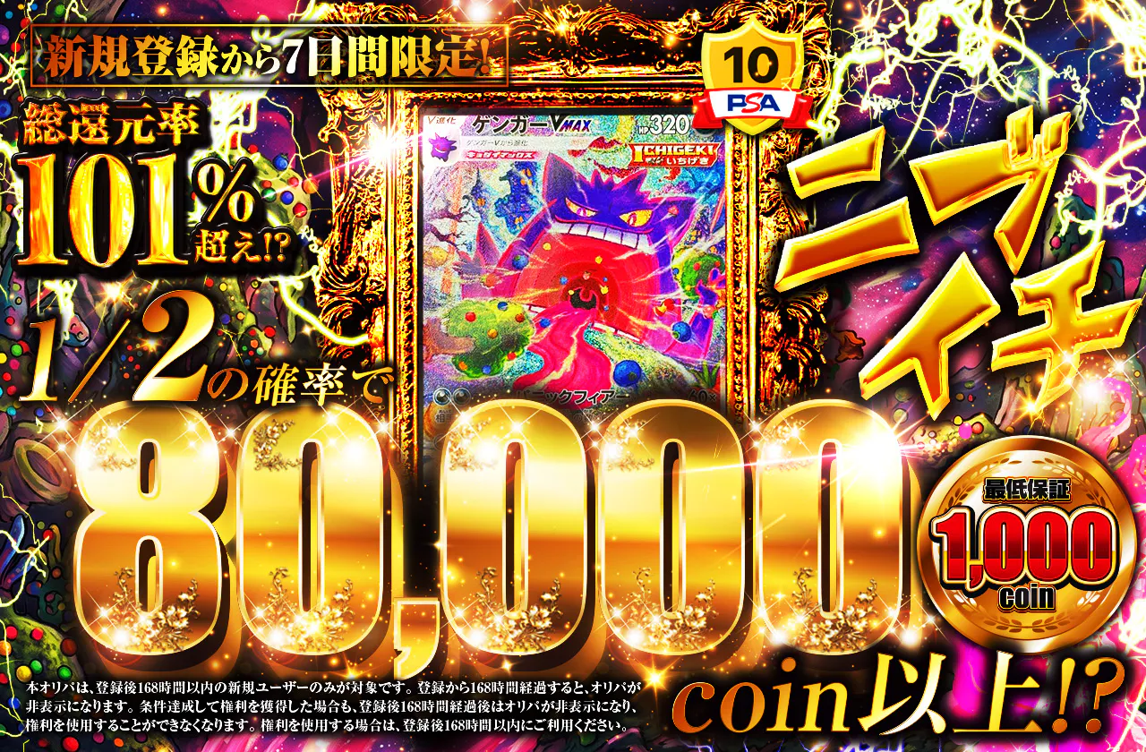ニブイチ新規登録から7日間限定！80,000ver