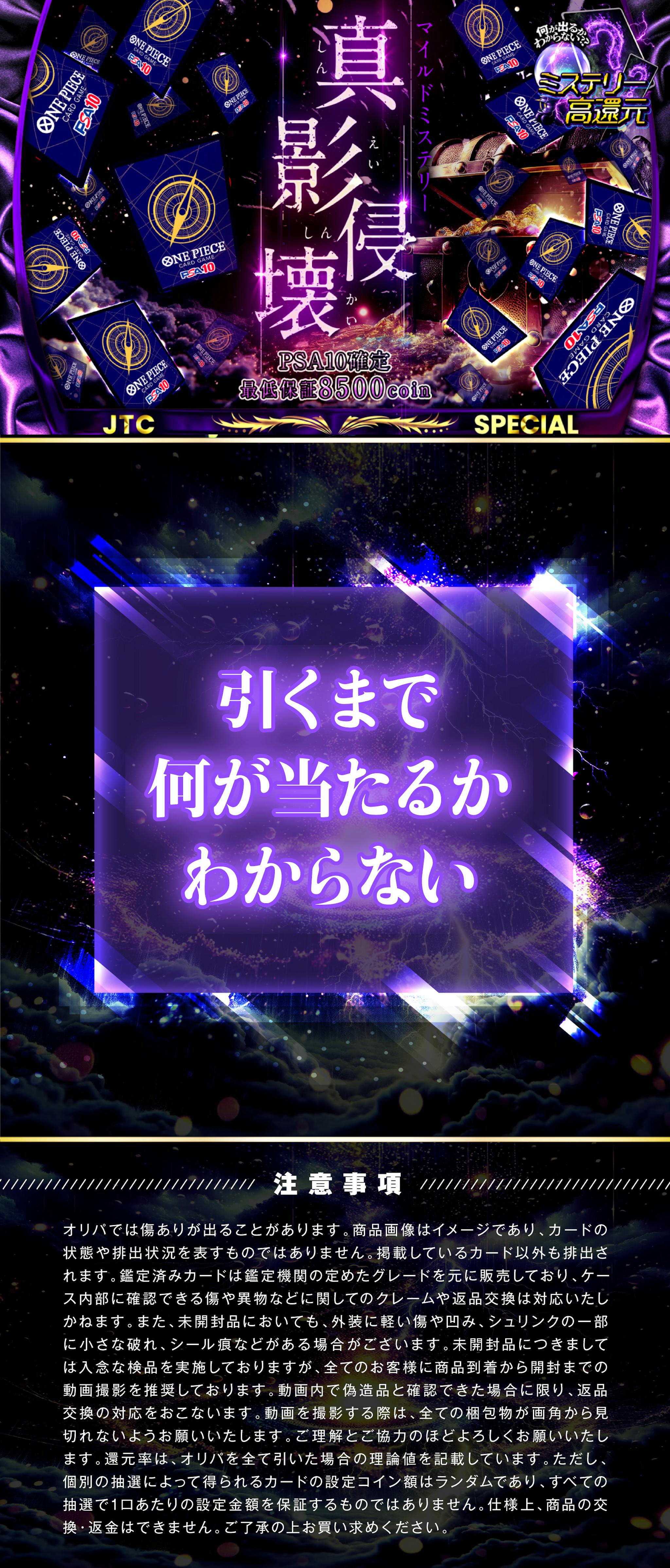 真影侵壊 PSA10確定！マイルドミステリー