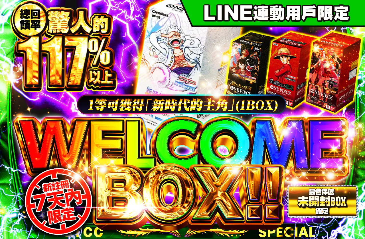 新規登録から7日間限定!WelcomeBOX